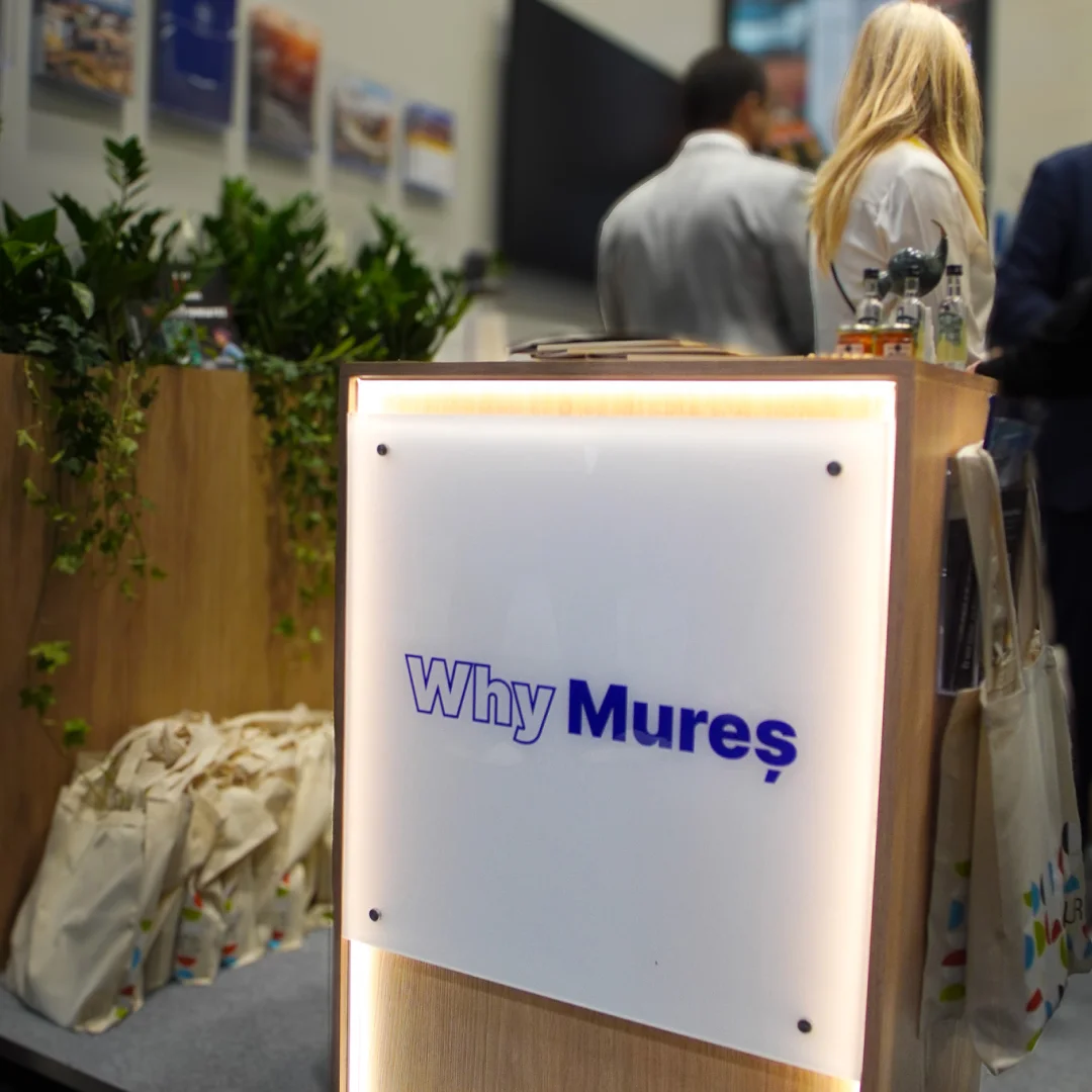 The Why Mureș desk at stand A1.241, EXPO REAL München 2026
